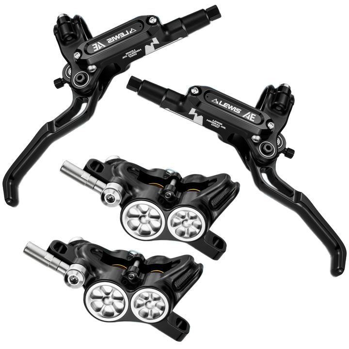 Lewis AE 4 Piston Hydraulic Bicycle Disc Brake Kit