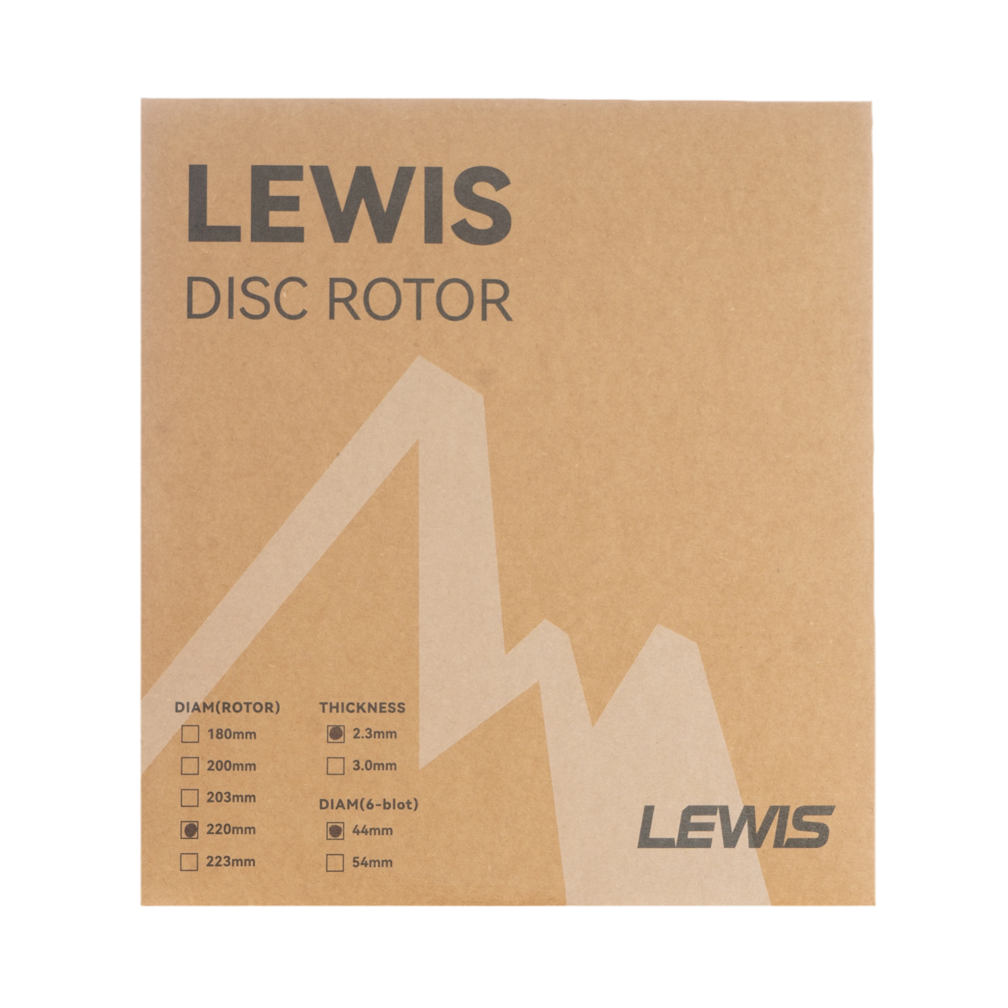 Lewis 220mm 2.3mm Brake Disc Rotor For Mountain Bikes