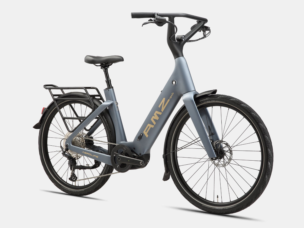 AMZcycle Aerolife Electric Commuter Bike - Mithril side view