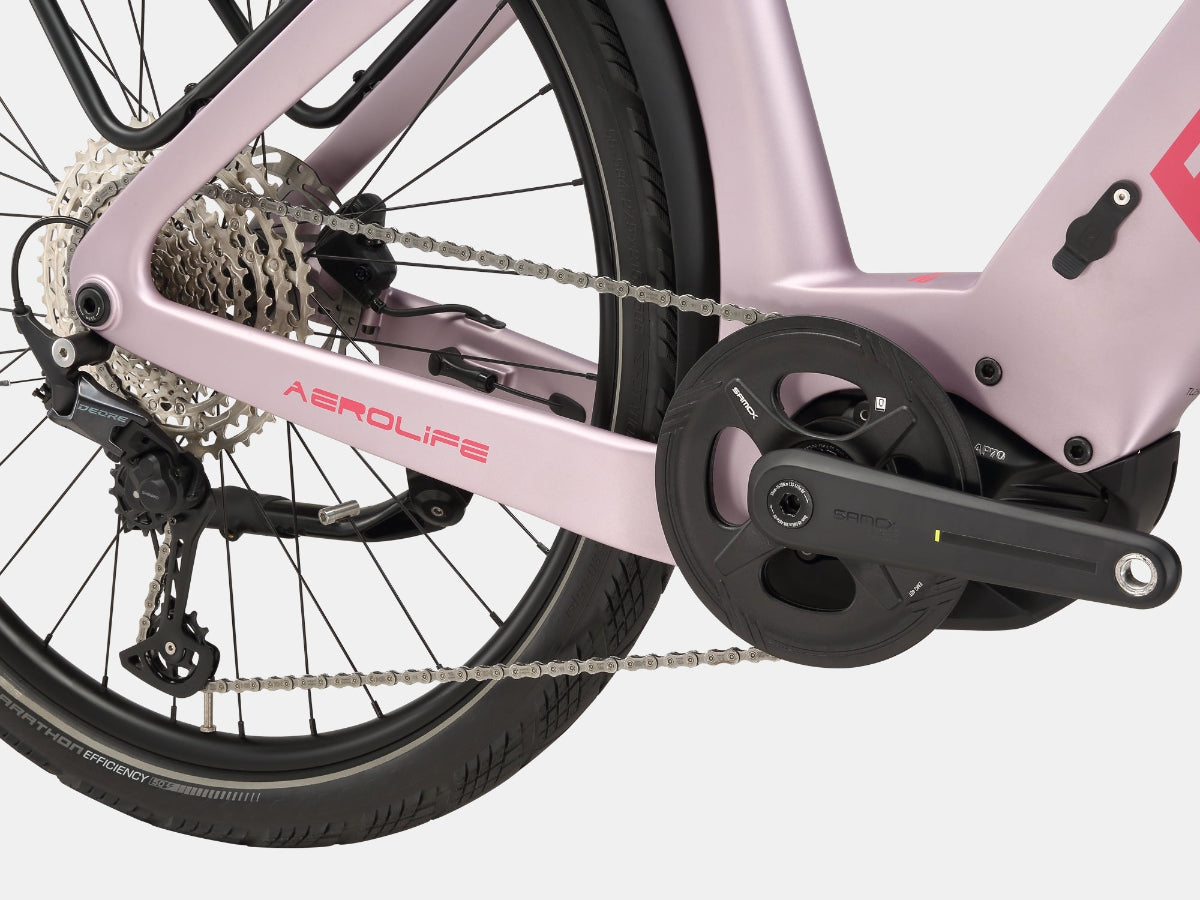 AMZcycle Aerolife Electric Commuter Bike - Violet lifestyle
