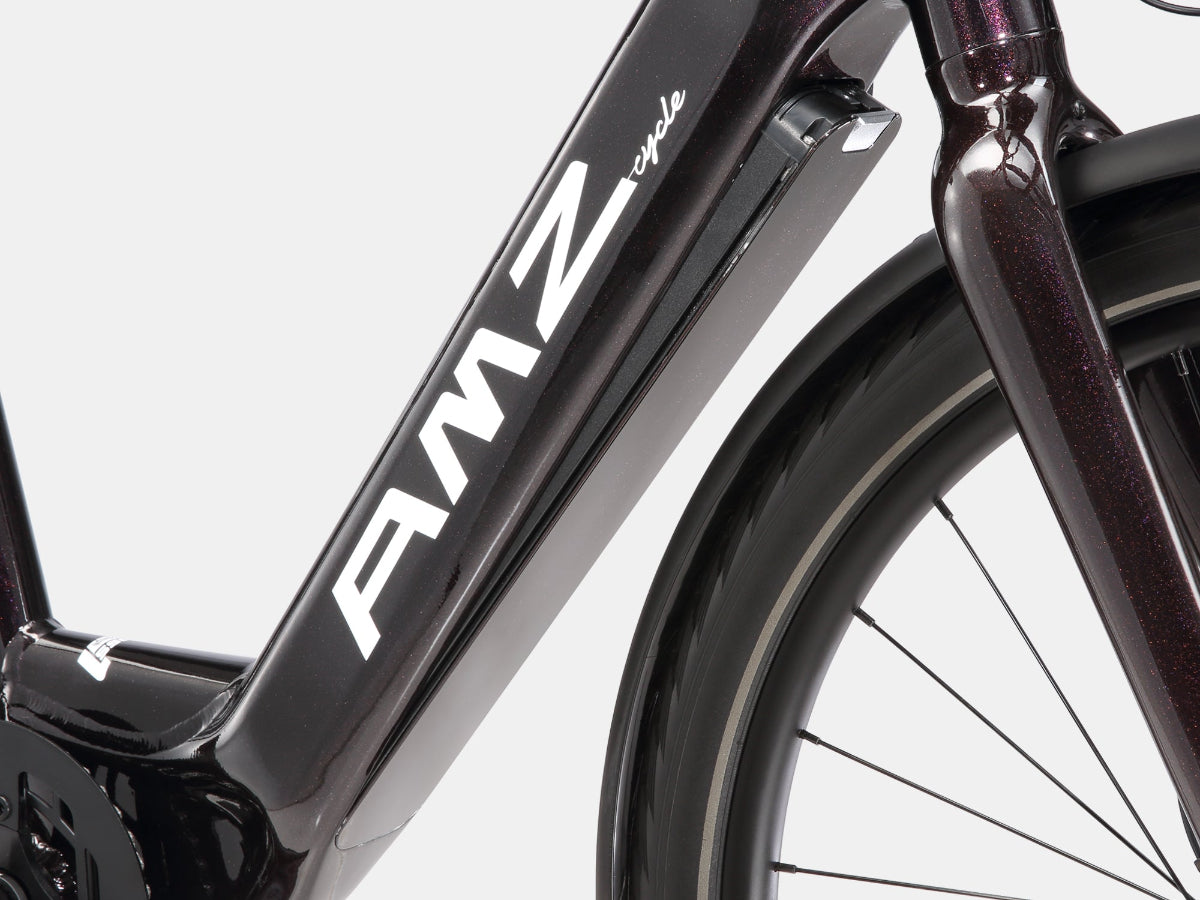 AMZcycle Easylife Electric Commuter Bike - Rouge Nebula motor