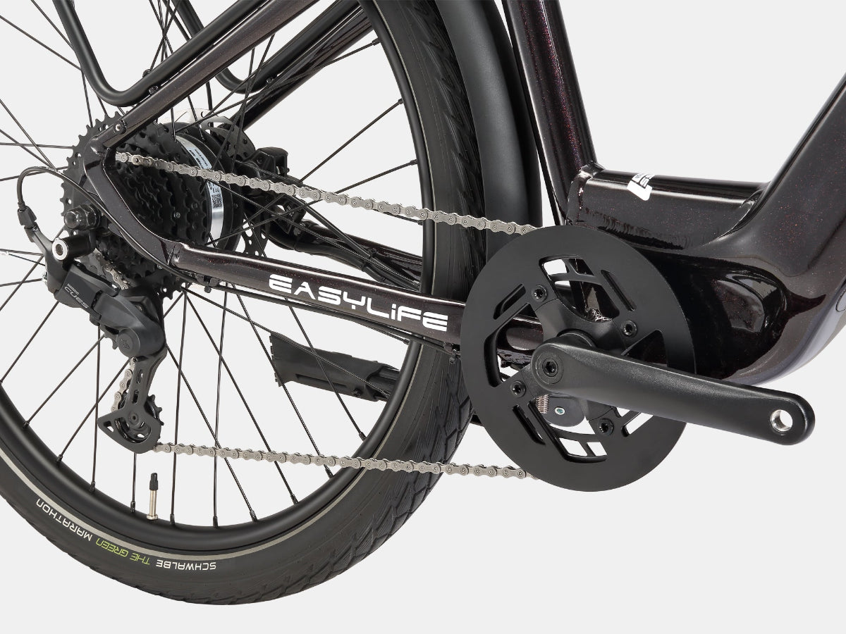 AMZcycle Easylife Electric Commuter Bike - Rouge Nebula drivetrain