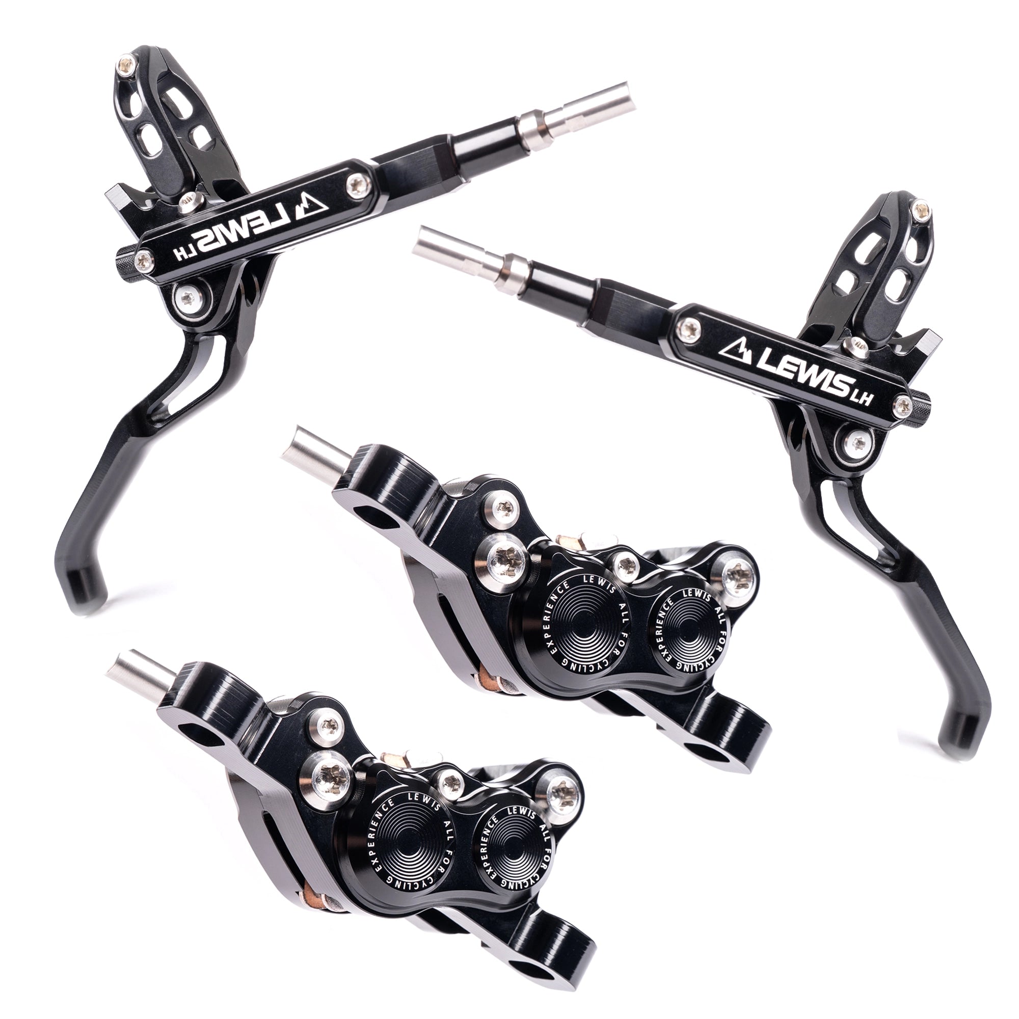 Lewis LH4 4 Piston Hydraulic Bicycle Disc Brake Kit