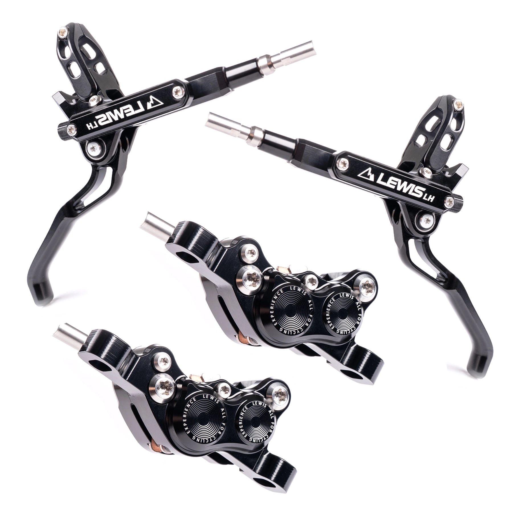 Lewis LH4 4 Piston Hydraulic Bicycle Disc Brake Kit