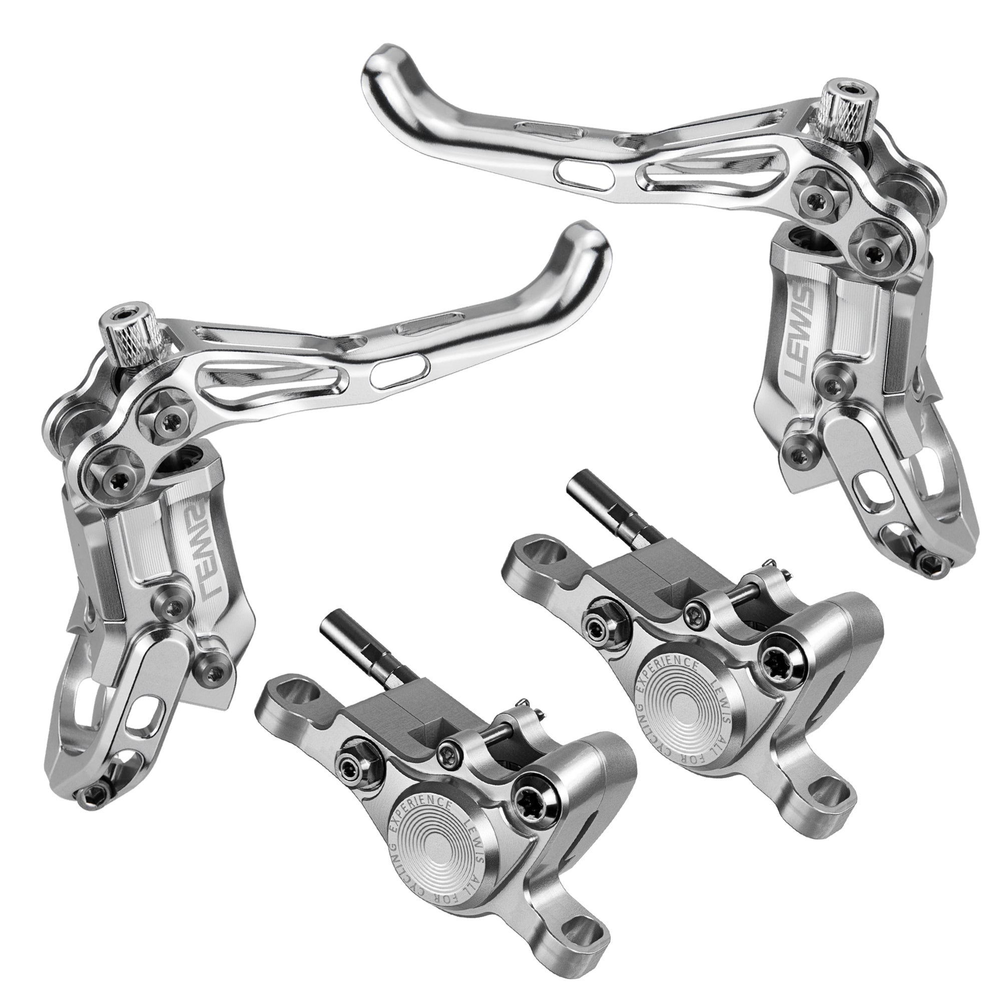 Lewis LV2 2 Piston Hydraulic Bicycle Disc Brake Kit