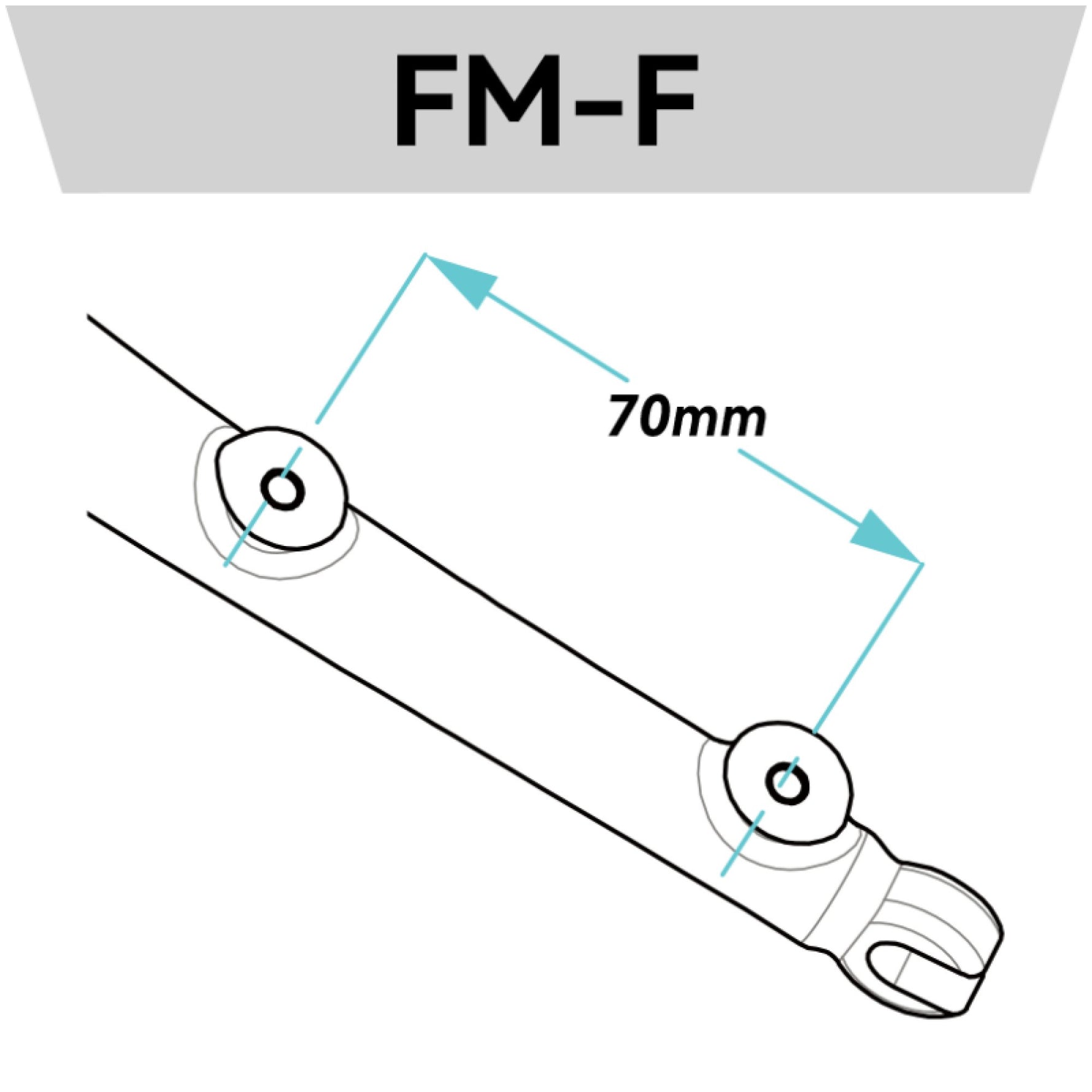 Lewis Flat Mount Road Bike Caliper Adapter