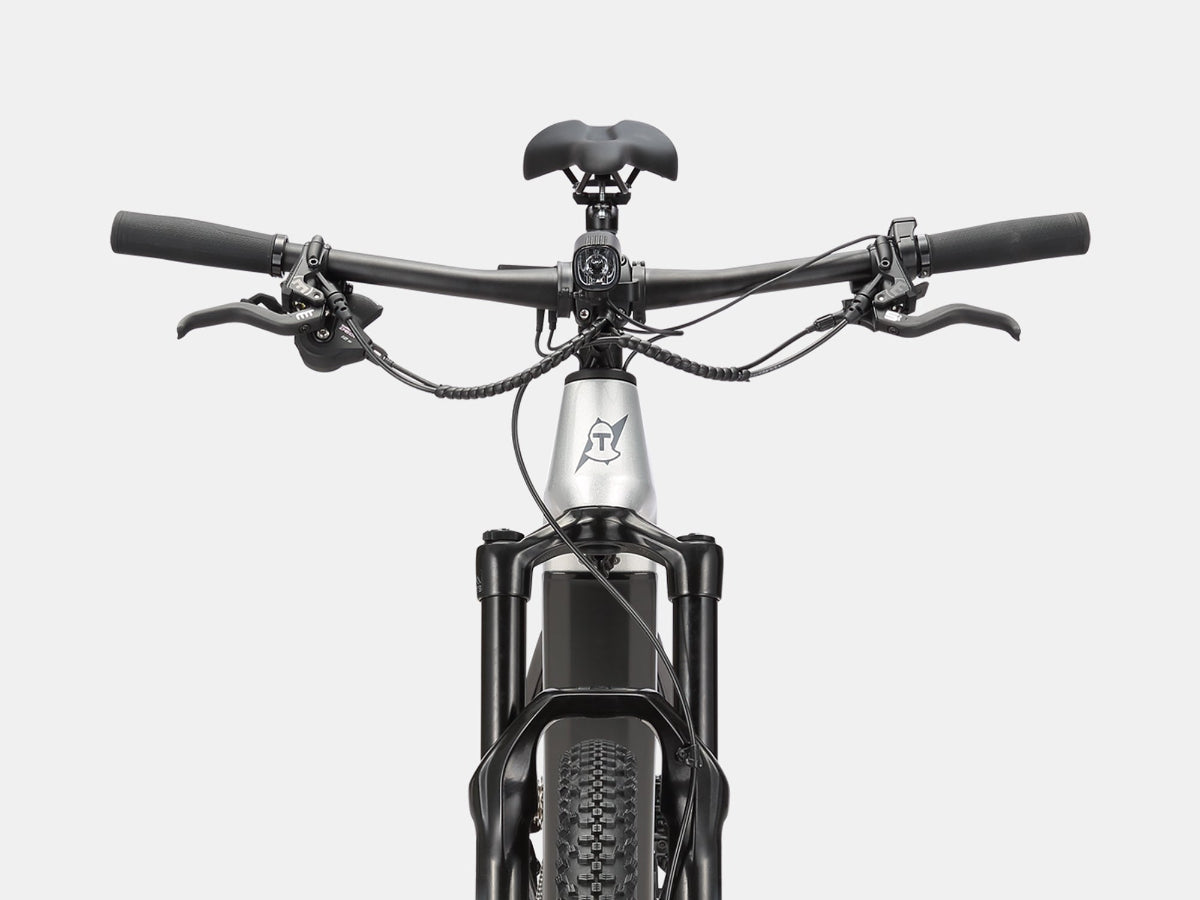 AMZcycle Paladin Electric XC Mountain Bike - Dawn Silver lifestyle