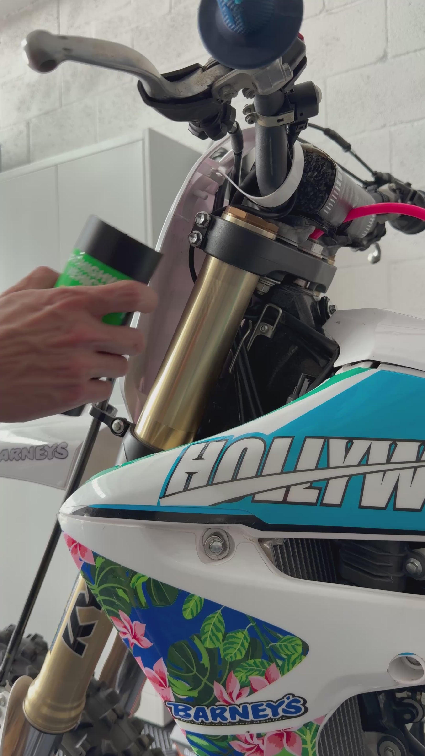 Atlus Dirt Bike Fork OHV / Registration Decal Sleeve