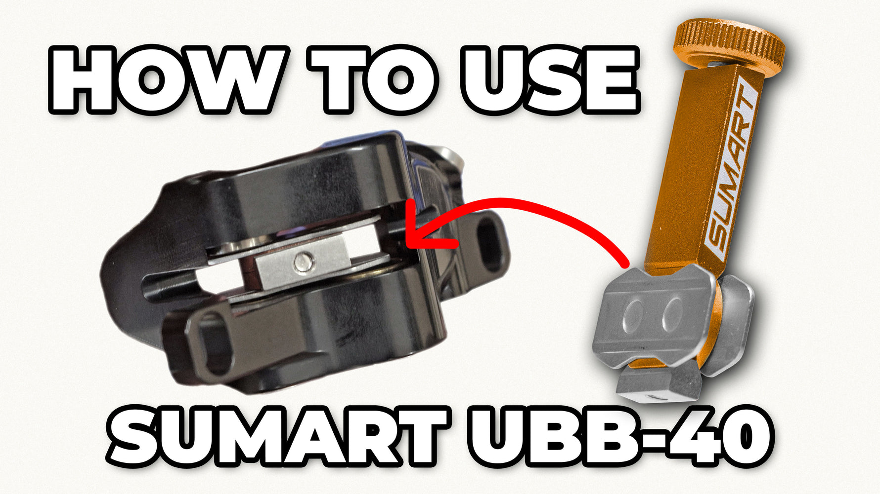 Sumart UBB-40 Universal Brake Bleed Block & Piston Spreader for 4-Piston Calipers